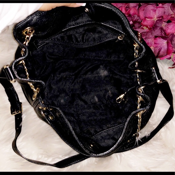 MICHAEL KORS Black Leather Chain Shoulder Bag - Picture 7 of 7